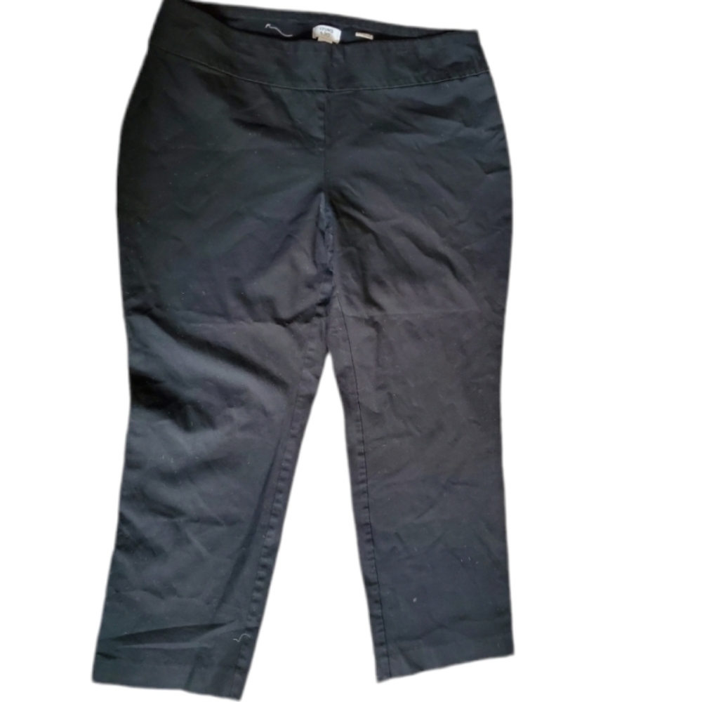 CROWN & IVY black stretch trousers 16
